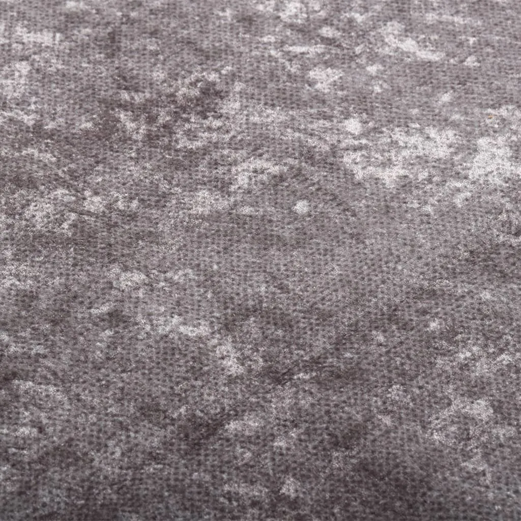 vidaXL Washable Grey Rug 400x300 cm | Anti-Slip, Noise-Reducing, Easy Care