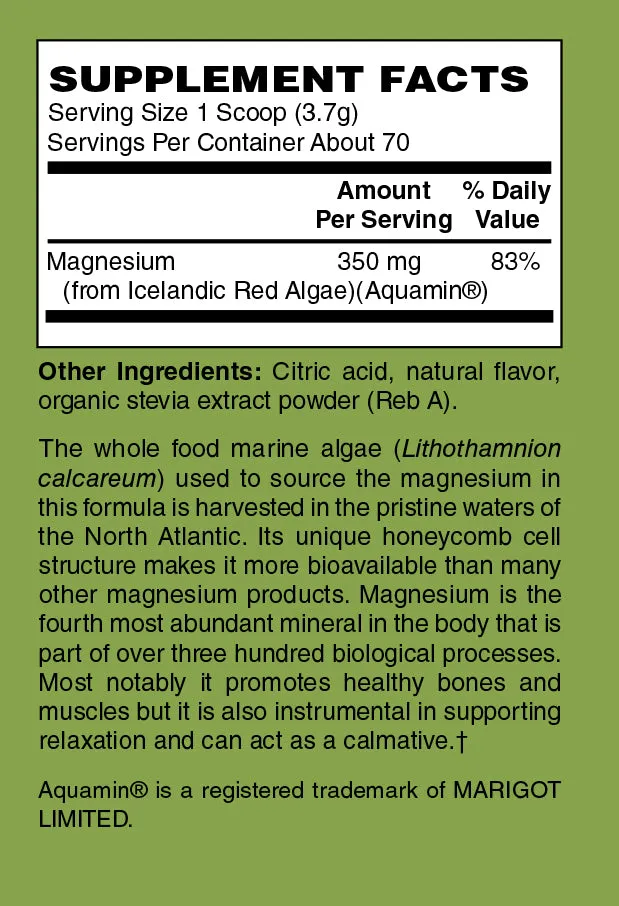 Whole Food Magnesium Powder